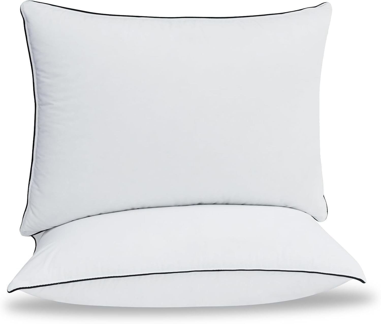 Down Pillows Breathable Cotton Shell Cover, Luxury Hotel Collection Bed Pillows for Sleeping, Fluffy Soft Medium Firm Down Fiber Pillows…