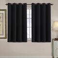 H.VERSAILTEX Blackout Curtain for Living Room Small Window Kitchen Blackout Curtains 45 inch Length Energy Saving Solid Grommet…