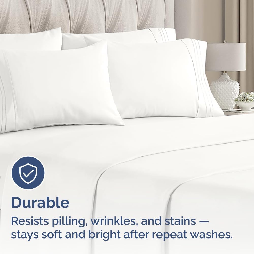 Queen Pillow Cases Set of 8 - Ultra Soft Hotel Quality Pillowcase Covers - Comfy & Wrinkle Free - Shrink, Stain and Fade Resistant…