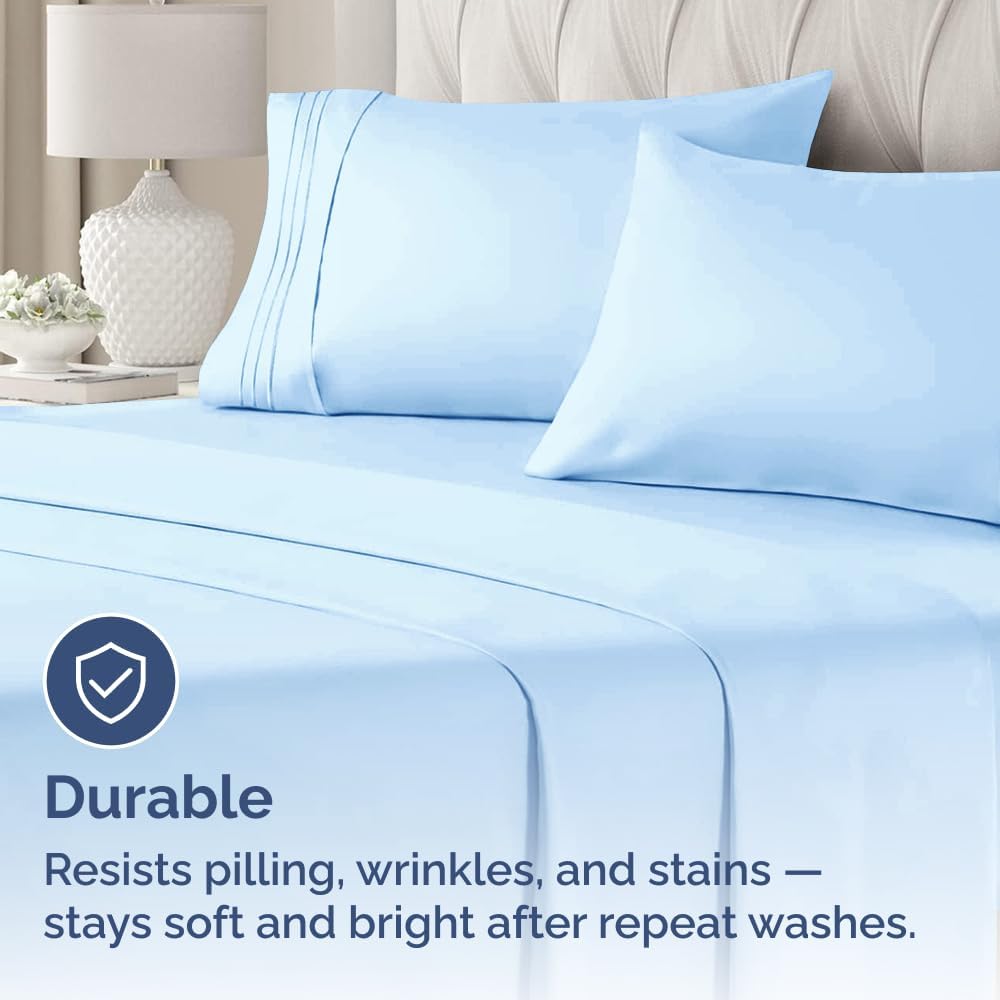 King Standard Pillow Cases Set of 2 - Soft Hotel Quality Pillowcase Covers - Comfy, Cozy & Fade Free - Wrinkle Resistant - Machine…