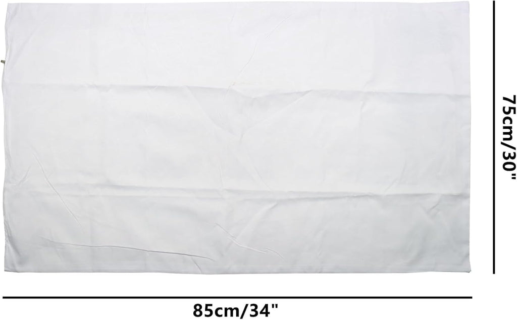 Feather Proof Pillow Covers, WINCUR Waterproof Pillow Protectors with Zipper, White Soft Pillowcases for Sofa Couch and Bed, Machine…