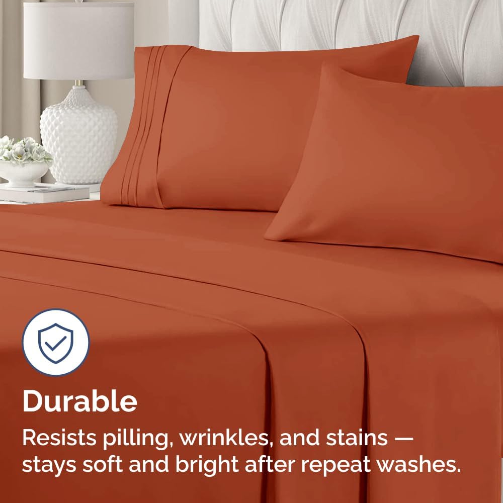 King Pillow Cases Set of 4 - Ultra Soft Hotel Quality Pillowcase Covers - Comfy, Cozy & Wrinkle Free - Shrinkage, Stain & Fade Resistant…