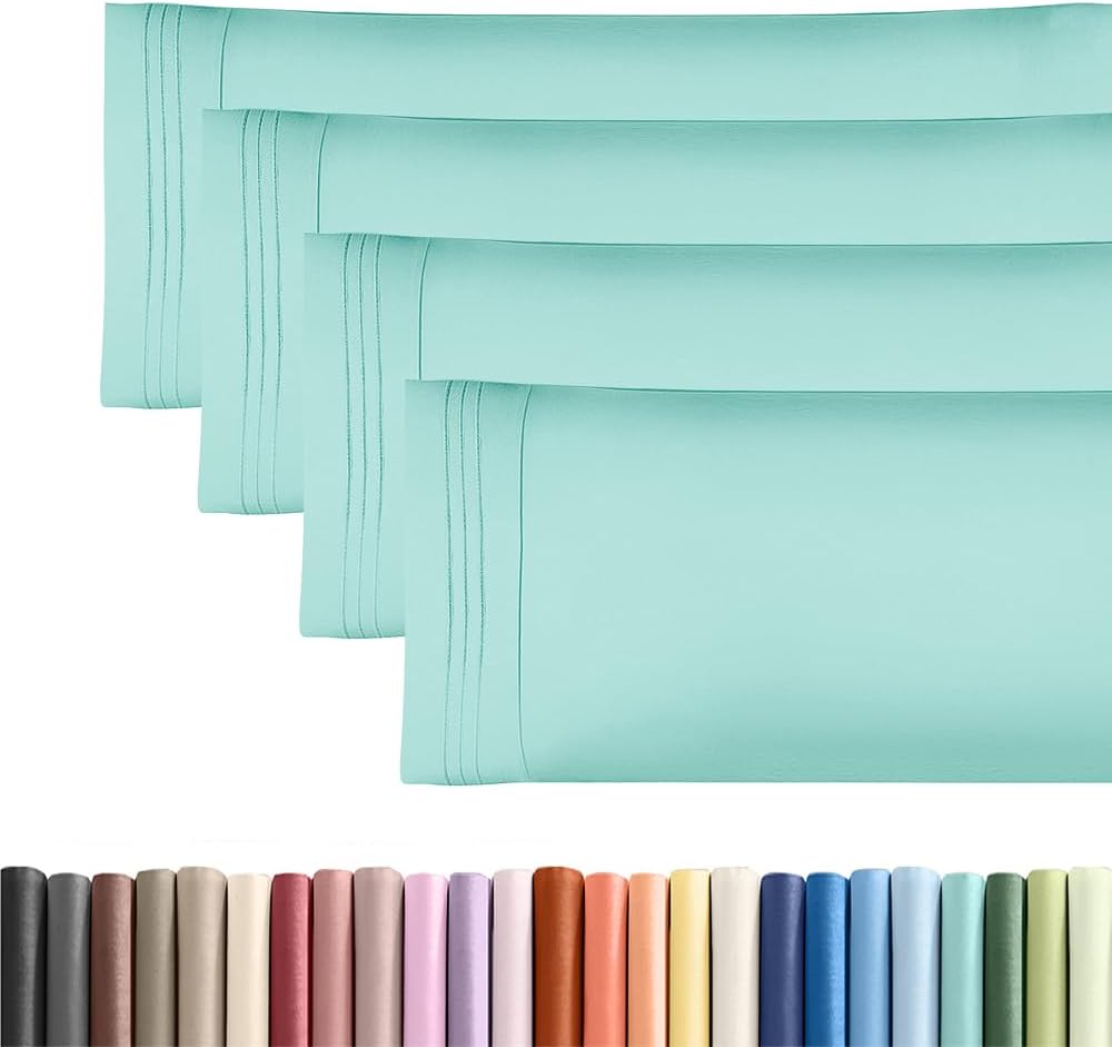Body Pillowcases Set of 4-20x54 Long Body Pillow Case - Soft Body Pillow Cover for Sleeping & Side Sleepers - Comfy, Breathable & Fade…