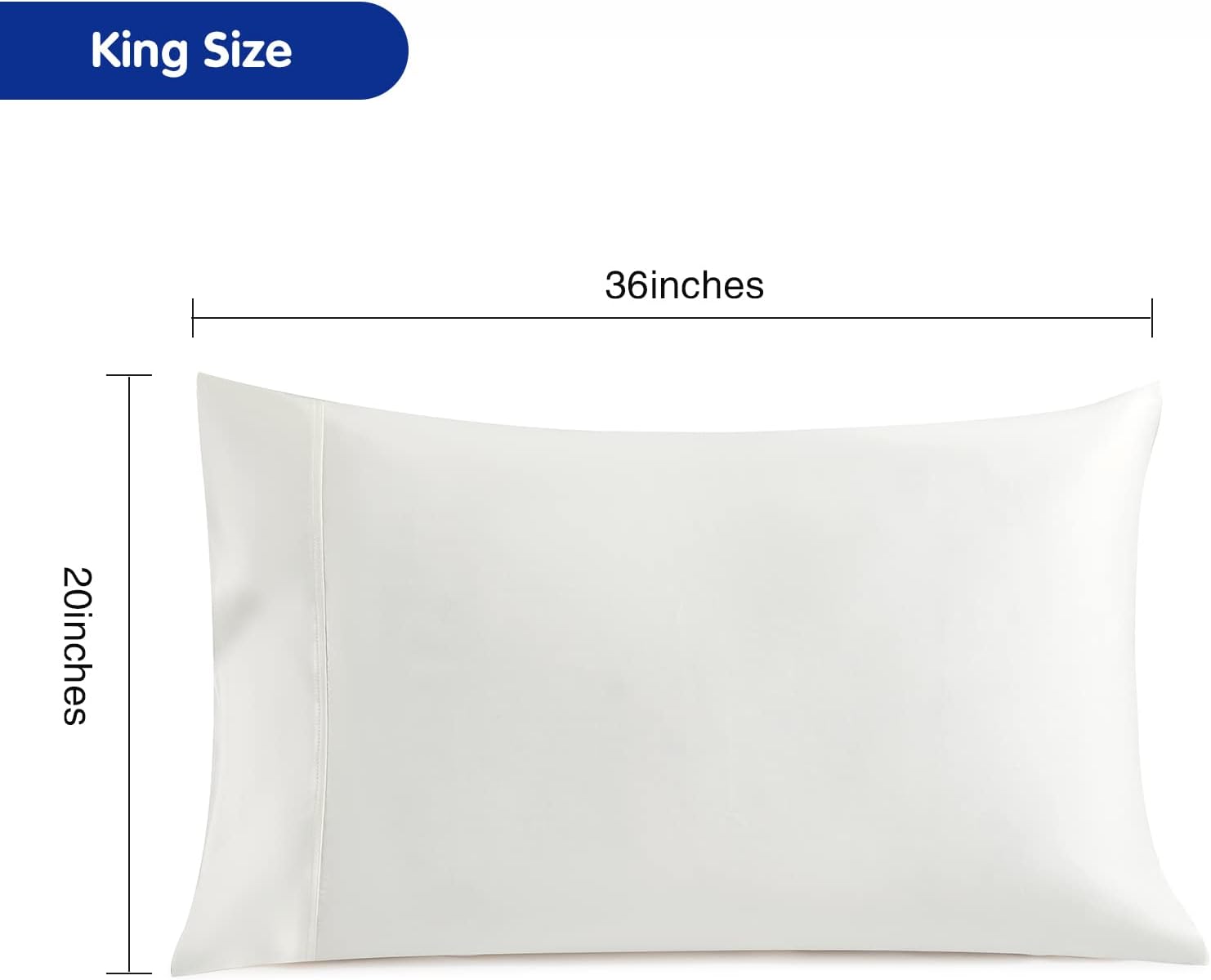 Stnomyhome Eucalyptus Tencel Cooling Pillowcase 2 Pack King Natural White | Moisture Wicking for Night Sweats | 3X Faster Drying | Oeko-TEX…