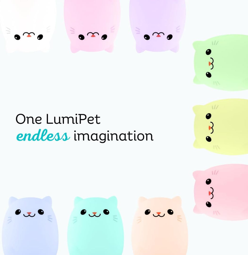 Lumipets Clive the Cat Squishy Silicone Night Light for Kids | Cute Night Light with Remote & Touch Control for Baby & Toddler Bedrooms |…