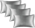 Bedelite Satin Pillowcase for Hair and Skin, Super Soft Similar to Silk Pillow Cases 4 Pack with Envelope Closure, Cooling Pillowcases for…