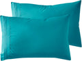 Nestl Teal Pillow Cases Queen Size Set of 2, Soft Queen Pillow Case, 1800 Microfiber Queen Pillow Cases 2, Pillowcases Queen, Envelope Clos…