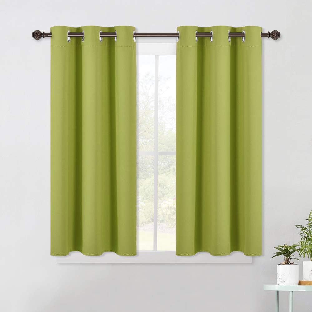 NICETOWN Blackout Curtain Panels for Living Room, Thermal Insulated Solid Grommet Top Blackout Draperies/Drapes for Window (1 Pair, 42 x…
