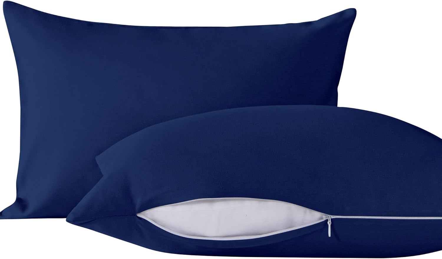 Ntbay 2 Pack Toddler Pillows with Pillowcases, Soft Cotton Down Alternative 13x18 Travel Pillow with Microfiber Zippered Pillowcases for Sl…