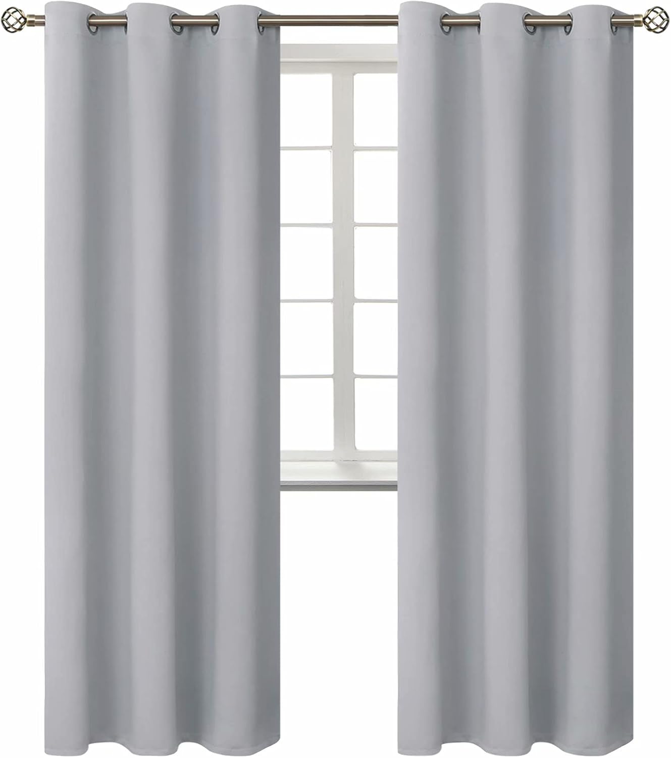 BGment Room Darkening Curtains 84 Inches Long - Grommet Thermal Insulated Drapes Window Treatment Curtains for Bedroom, 2 Panels, 42 x 84 I…