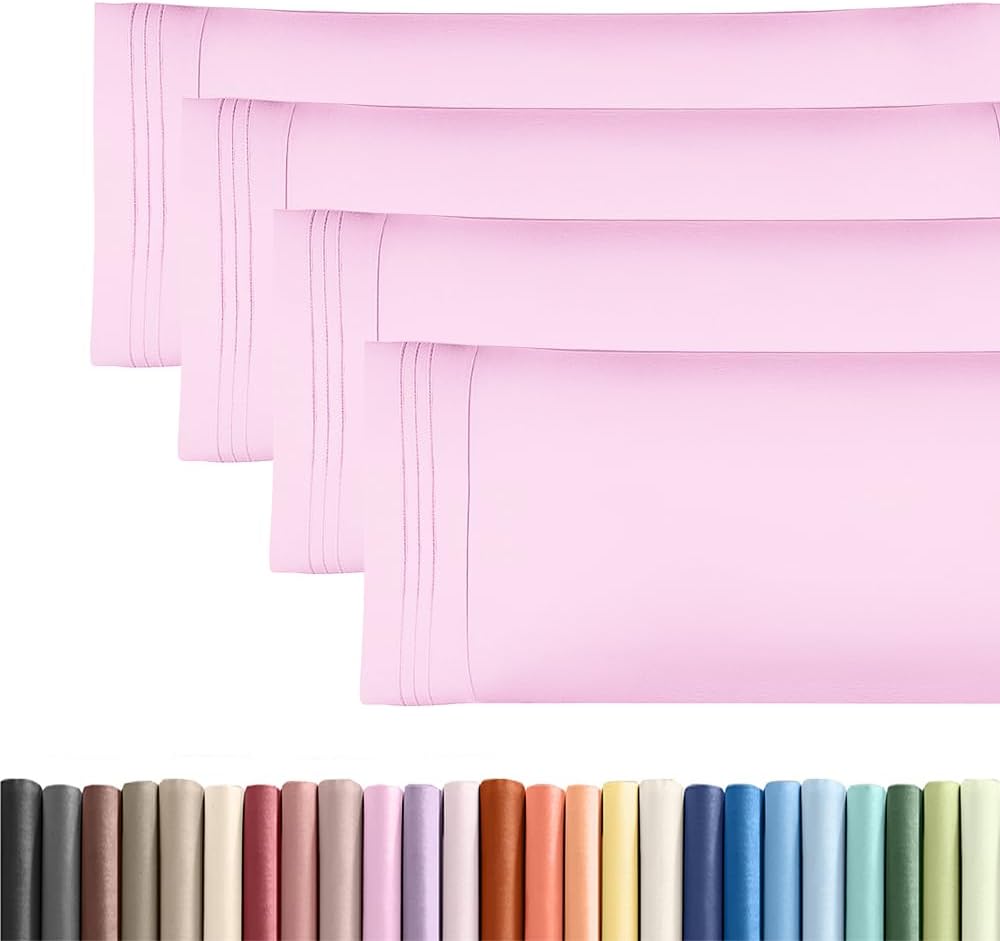 Body Pillowcases Set of 4-20x54 Long Body Pillow Case - Soft Body Pillow Cover for Sleeping & Side Sleepers - Comfy, Breathable & Fade…