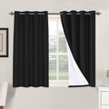 H.VERSAILTEX 100% Blackout Curtains for Bedroom Thermal Insulated Linen Textured Curtains Heat and Full Light Blocking Drapes Living Room…