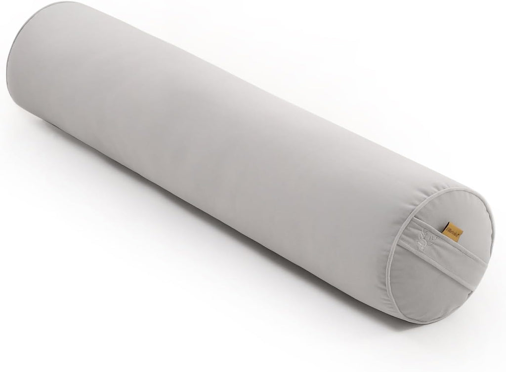 Body Pillow for Adults, Long Round Pillow, Big Cylindrical Pillow, Large Full Bolster Pillows for Side Sleepers (Silver Gray, 39.37"*7.87")