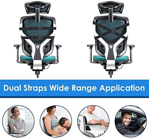 Niceedaybrand Gel Lumbar Support Pillow for Office Chair Car Gaming Chair Lower Back Back Support, Cooling Memory Foam Cushion for not stan…