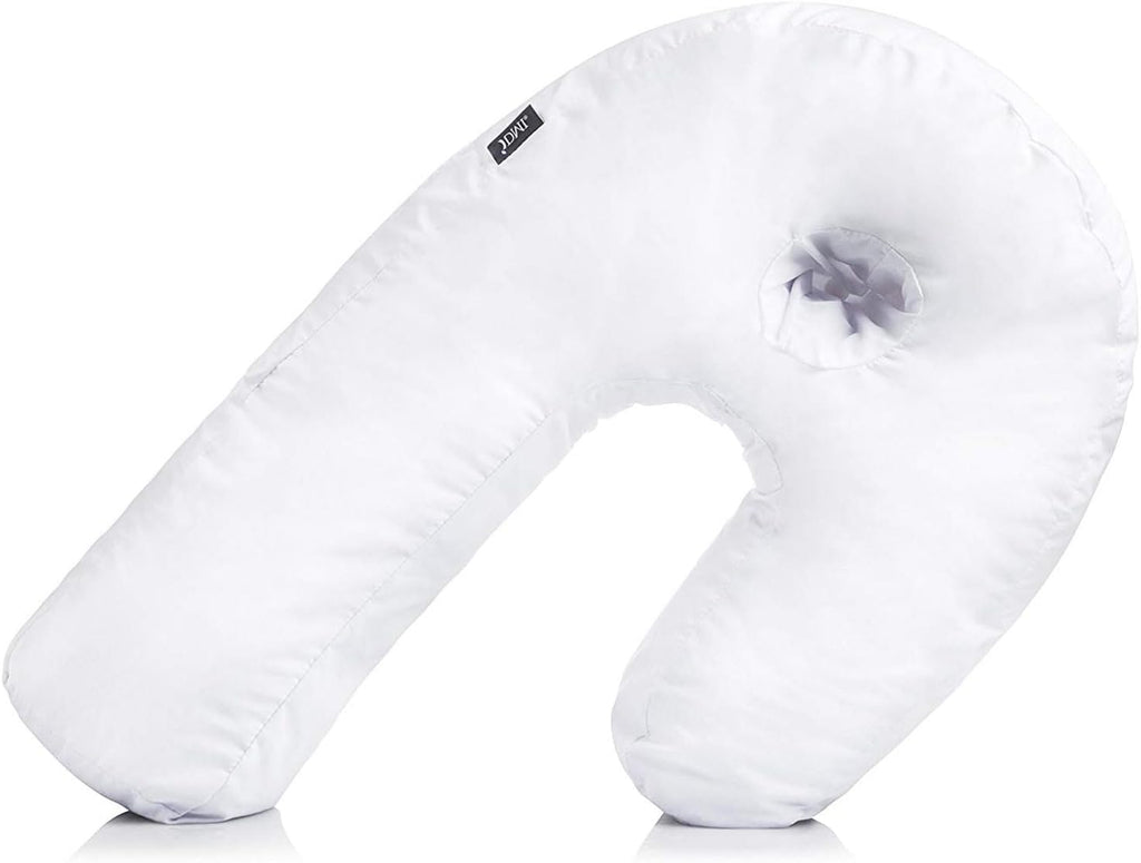 Dmi U-Shaped Side Sleeping Pillows For Neck And Shoulder Pain |Side Sleeper Neck Pillow & Pregnancy Pillow Side Sleeper With Ear Hole | Bac…