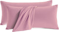 QJFabricCO Q&J Fabric Co. Bedding Pillow Cases King Size Set of 2 –Wrinkle, Fade Resistant, Soft Brushed Microfiber Pillow Cover–Envelope Pil…