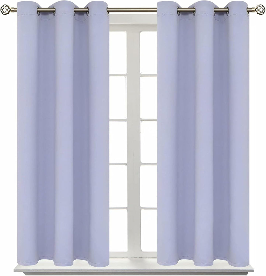 BGment Room Darkening Curtains 45 Inches Long - Grommet Thermal Insulated Drapes Window Treatment Curtains for Bedroom, 2 Panels, 38 x 45 I…