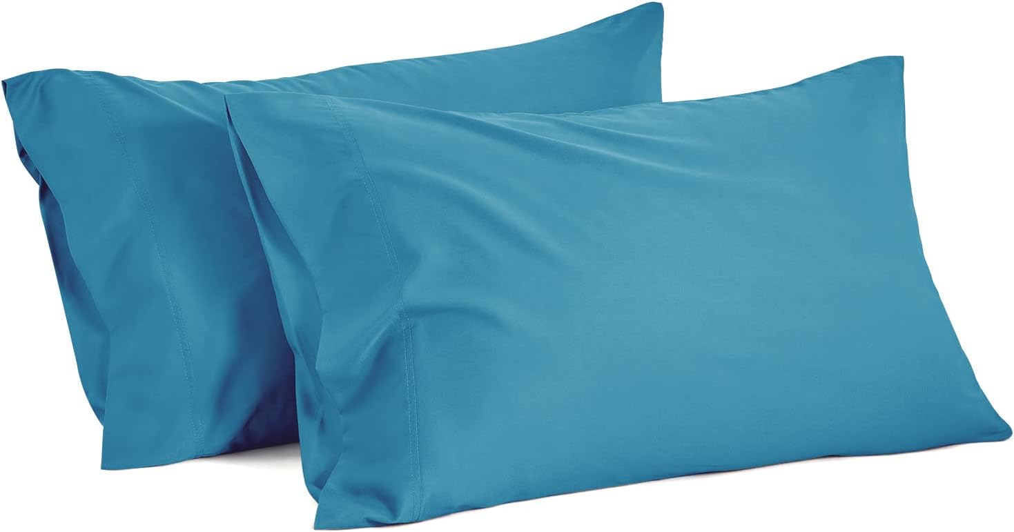 Bedelite Pillow Cases Queen Size Set of 2, Rayon Derived from Bamboo, Cooling Pillow Cases for Hot Sleepers & Night Sweats, Breathable and…