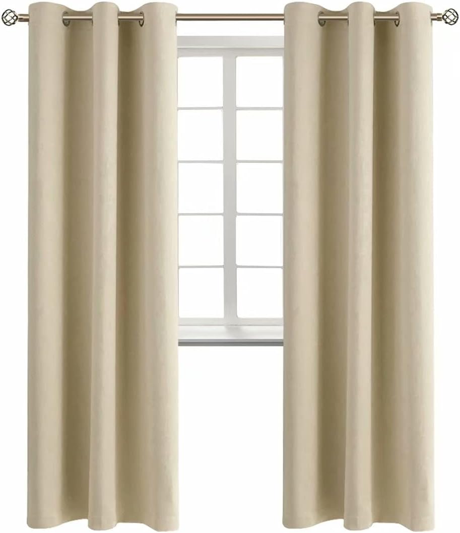 BGment Room Darkening Curtains 84 Inches Long - Grommet Thermal Insulated Drapes Window Treatment Curtains for Bedroom, 2 Panels, 42 x 84 I…