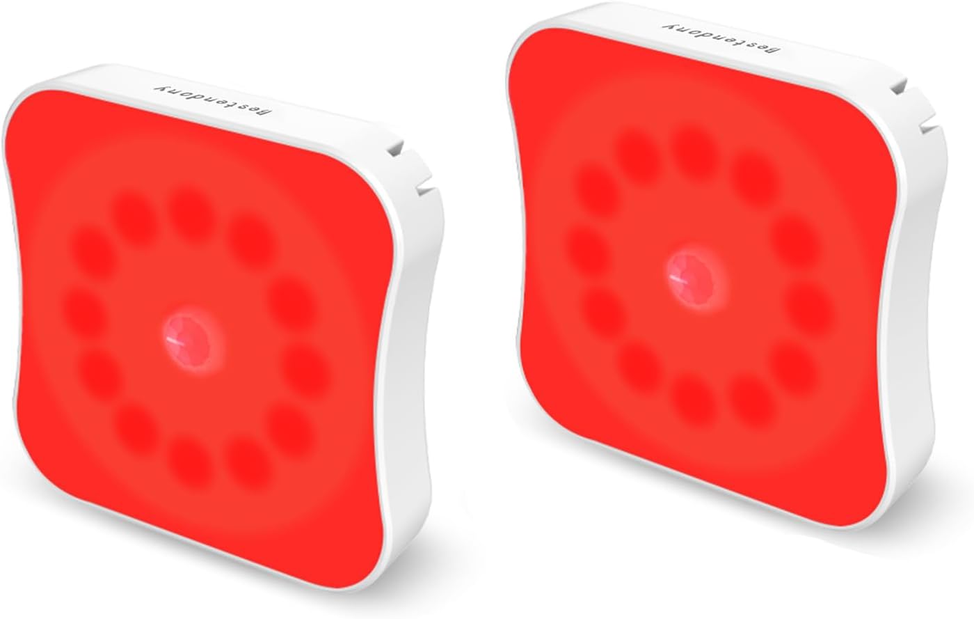 Bestendony Red Motion Sensor Night Lights Rechargeable Battery Night Light Magnetic Red Light Night Lights for, Bathroom, Hallway…