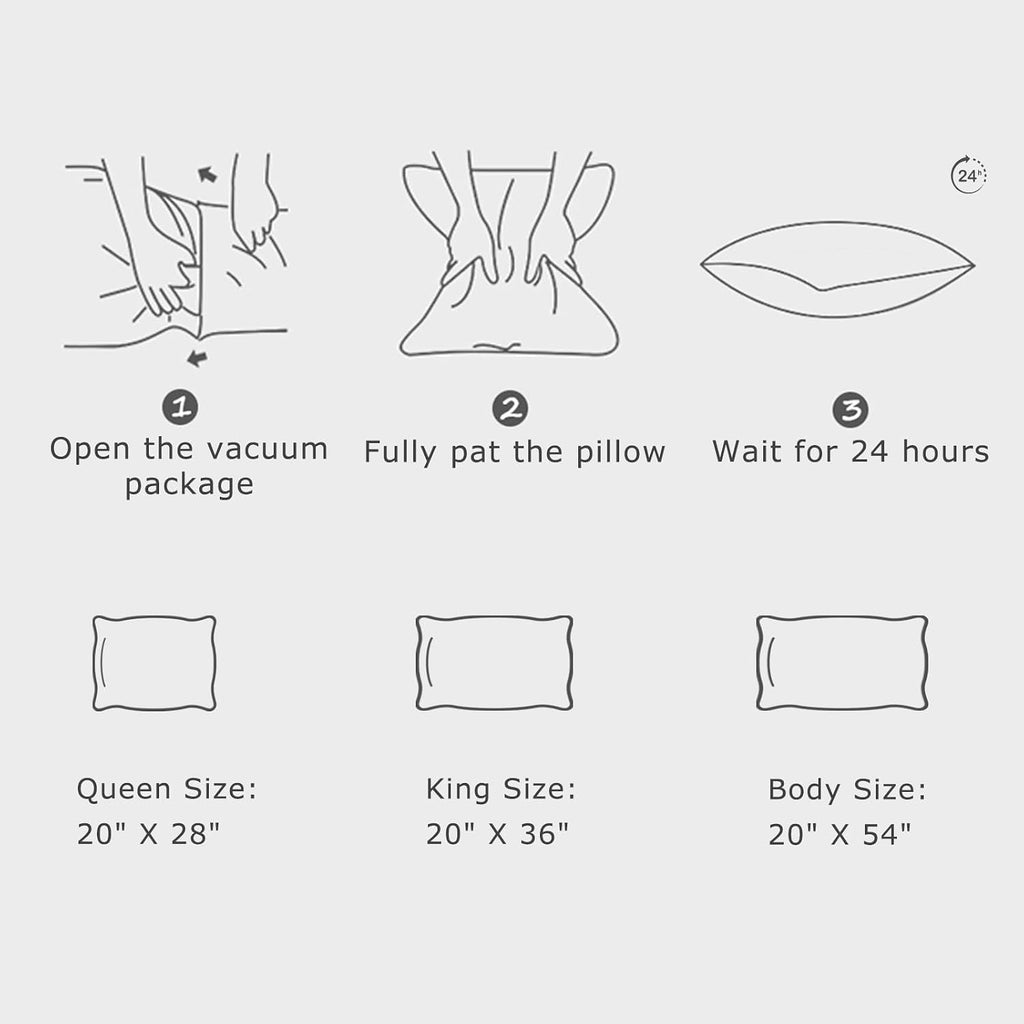 Shredded Memory Foam Full Body Pillow - Cooling Removable Bamboo Rayon Cover + Extra Gel Foam, Soft-Firm Adjustable for Adults, Oeko &…