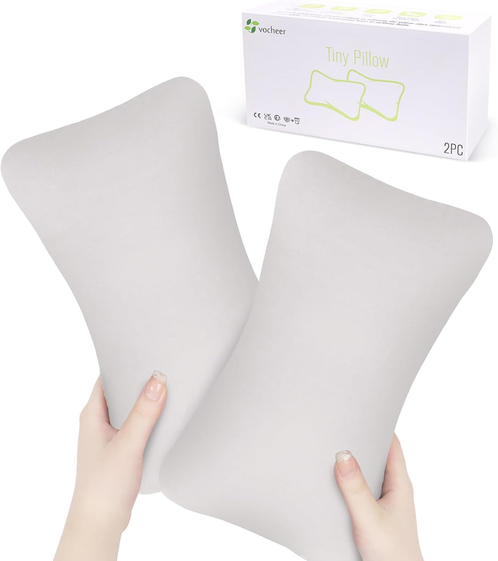 vocheer Small Pillows for Sleeping, 11"x7" Mini Pillow for Travel, Tiny Pillow for Neck, Lumbar, Knee, Wrist, Pets, Cotton Small Back Pillo…