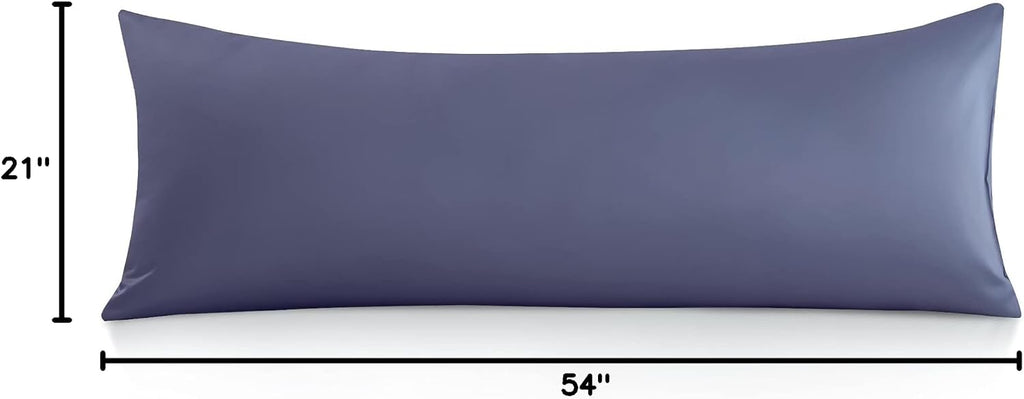 Oubonun 100% Cotton Body Pillowcase - 800 Thread Count/21x54, Moisture Absorbent and Breathable, Hotel Body Pillow Cover for All Seasons, S…