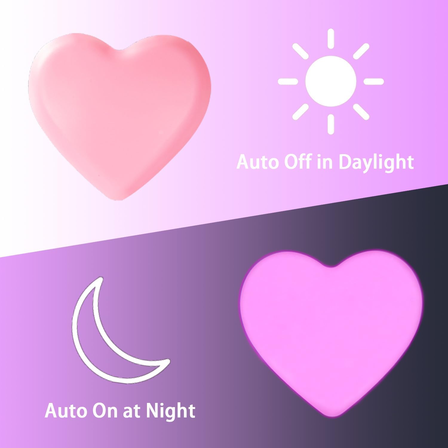 INZU Night Lights Plug into Wall, LED Night Light for Kids, Cute Nightlight with Auto Dusk to Dawn Sensor, LED Nightlight with Soft Warm…