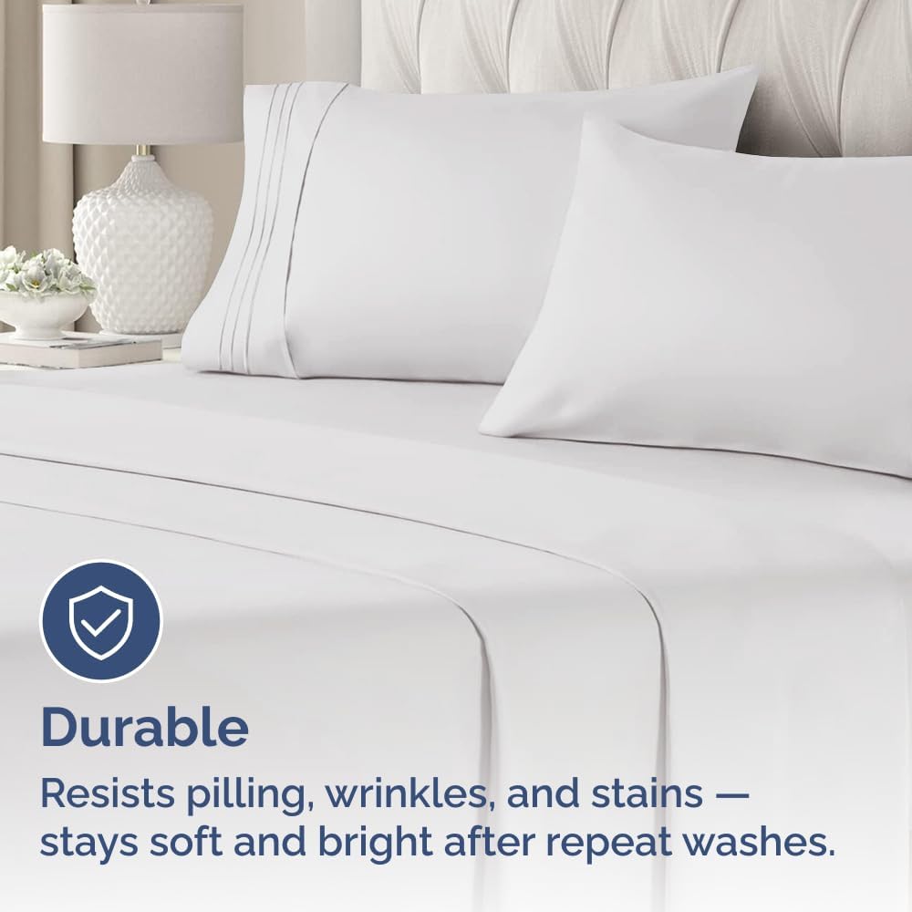 King Standard Pillow Cases Set of 4 - Soft Hotel Quality Pillowcase Covers - Comfy Bedding for Women, Men, Kids & Teens - Machine…