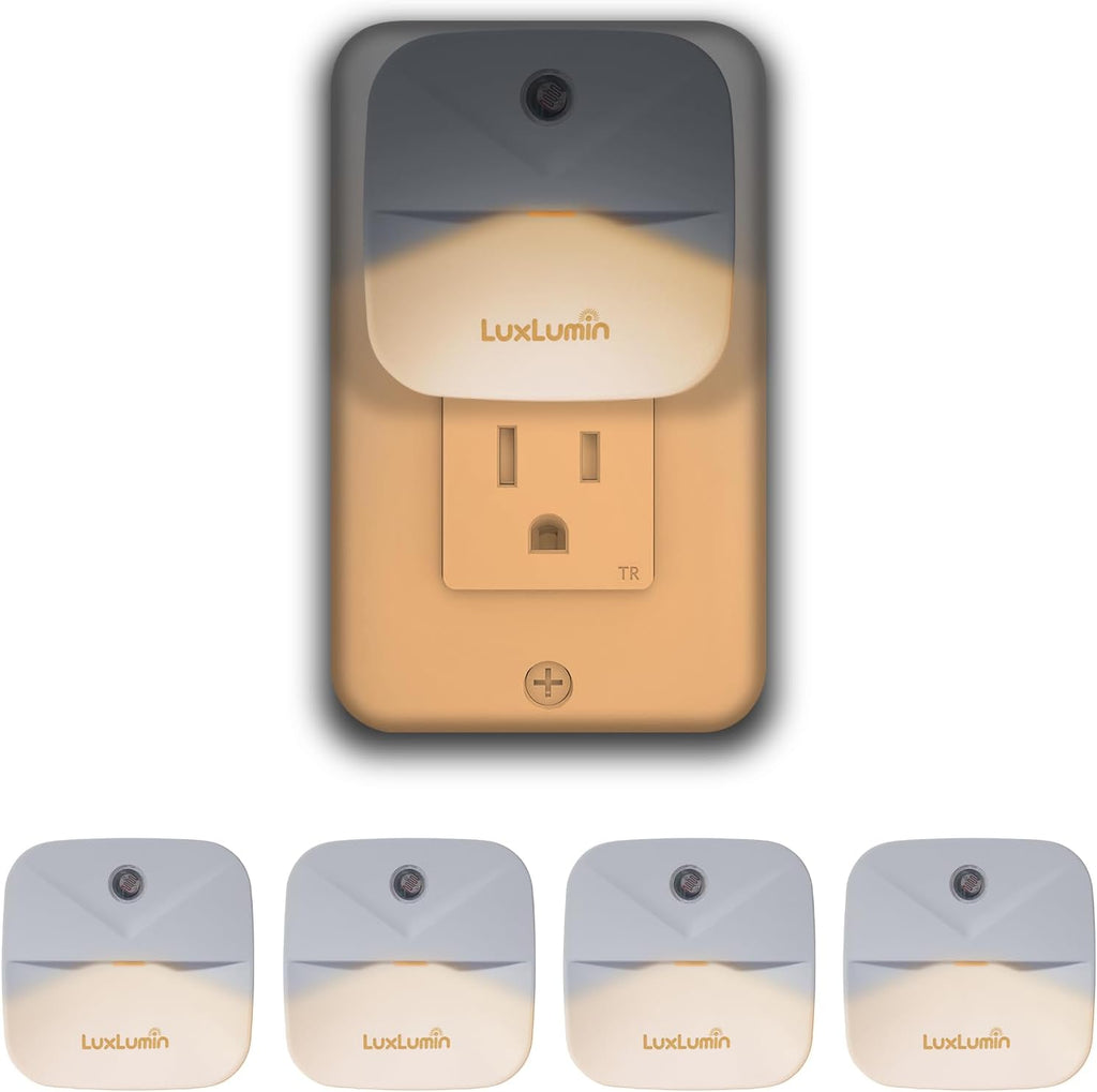 LuxLumin LED Night Light Plug into Wall with Smart Dusk to Dawn Sensor, Automatically Turn on and Off, Night Light for…