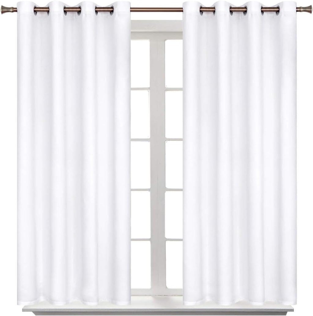 BGment Room Darkening Curtains 54 Inches Long - Grommet Thermal Insulated Drapes Window Treatment Curtains for Bedroom, 2 Panels, 52 x 54 I…
