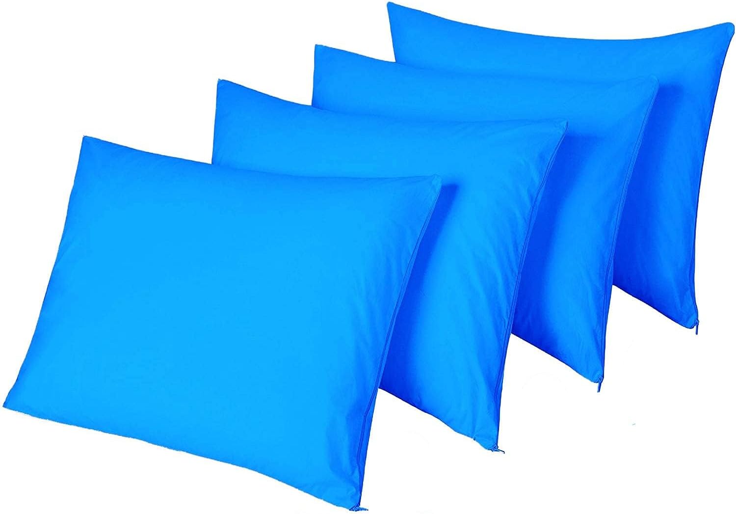 NiagaraSleepSolution 4 Pack Waterproof Pillow Protectors Standard 20x26 Inches Smooth Zipper Encasement Covers Quiet Cases Set 4 Pack 26 in…