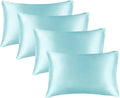 Bedelite Satin Pillowcase for Hair and Skin, Super Soft Similar to Silk Pillow Cases 4 Pack with Envelope Closure, Cooling Pillowcases for…