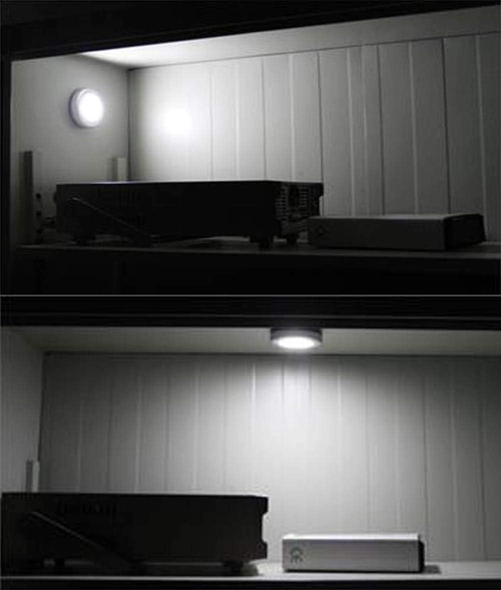 Searik 6 Pack Motion Sensor Lights Indoor, Magnetic Cordless Battery Powered LED Night Light Step Stair Closet Lights Under-Cabinet…