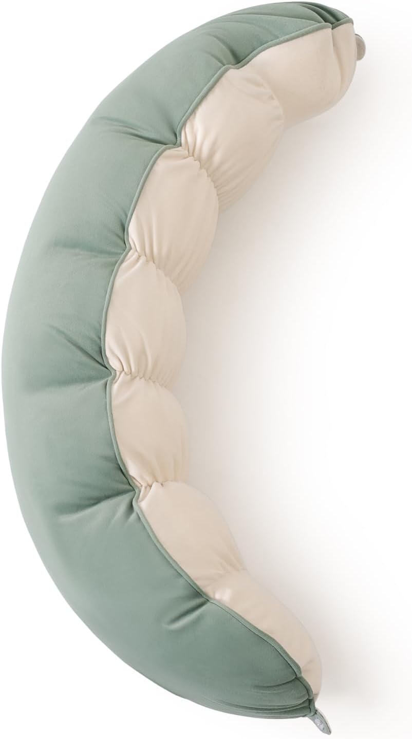 Peallow(Pat. Pend) – Long Round Body Pillow for Adults, Bolster Pillow for Sleeping, Soft and Supportive Pillow for Sleeping & Lumbar…