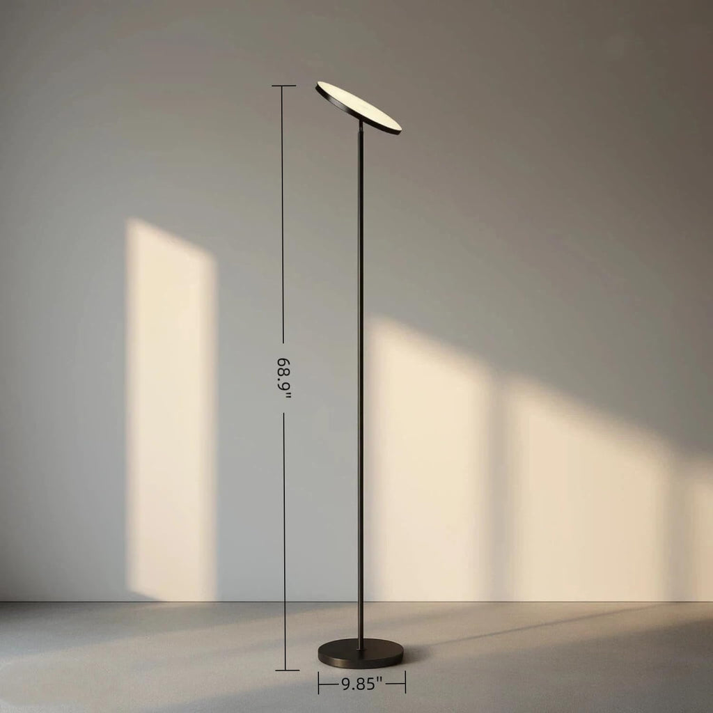 JOOFO Floor Lamp,30W/2400LM Sky LED Modern Torchiere 3 Color Temperatures Super Bright-Tall Standing Pole Light with Remote & Touch…