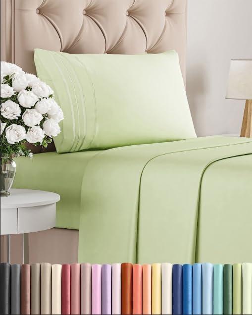 Twin Size 3 Piece Sheet Set - Comfy Breathable & Cooling Sheets - Hotel Luxury Bed Sheets for Women & Men - Deep Pockets, Easy-Fit, Soft…