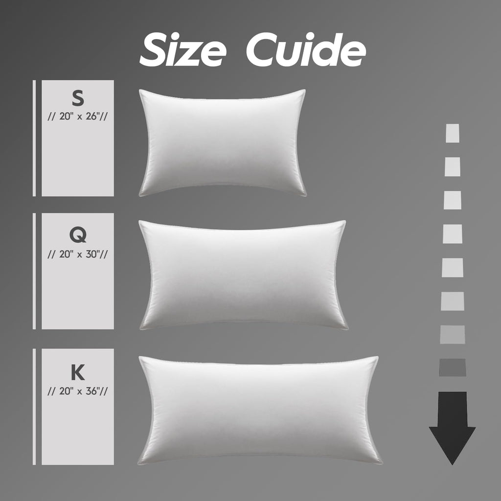 Globon Ultra Soft Down Pillow Standard Size, Down Filled Bed Pillow for Sleeping, 100% Cotton Shell 500 Thread Count 700 Fill Power, Soft H…