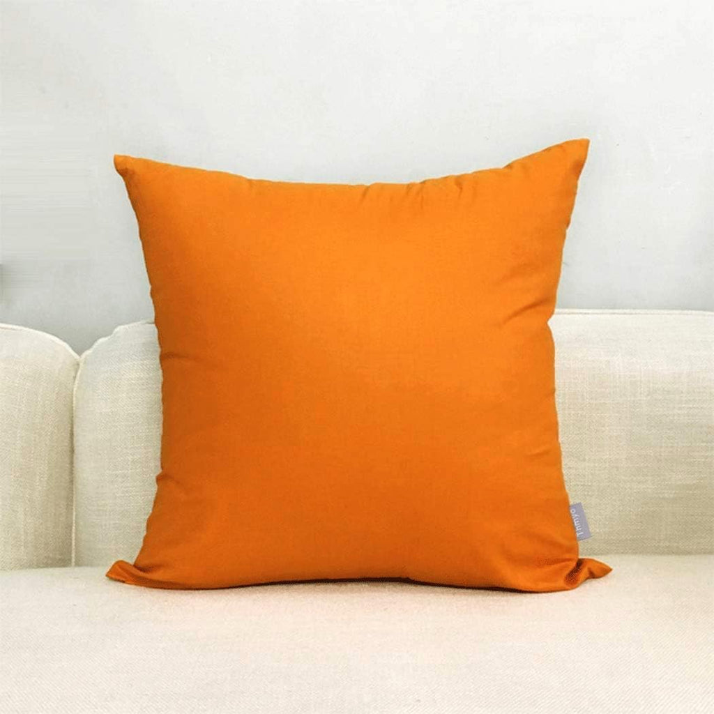 Thmyo 4-Pack 100% Cotton Comfortable Solid Decorative Throw Pillow Case Square Cushion Cover Pillowcase Sublimation Blank Halloween DIY Thr…