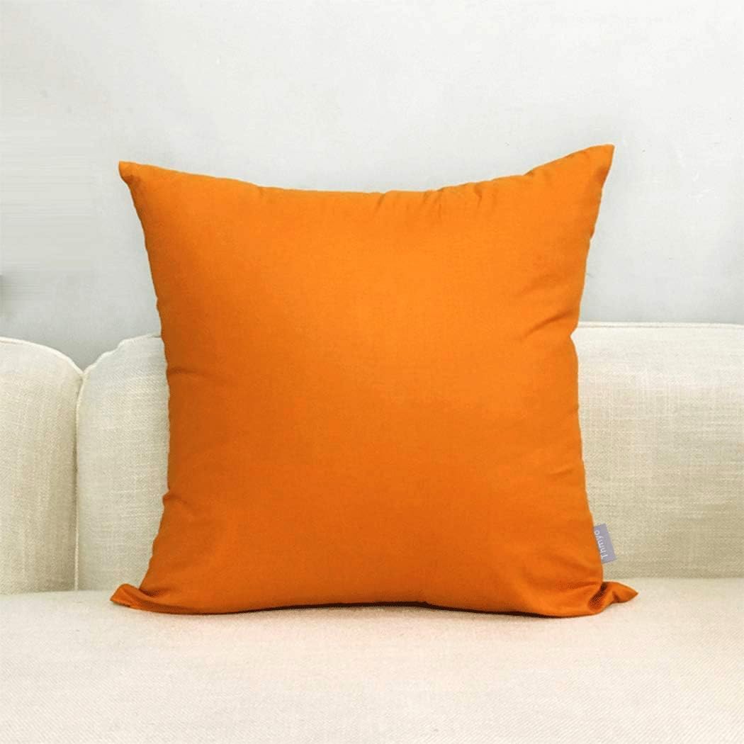 Thmyo 4-Pack 100% Cotton Comfortable Solid Decorative Throw Pillow Case Square Cushion Cover Pillowcase Sublimation Blank Halloween DIY Thr…