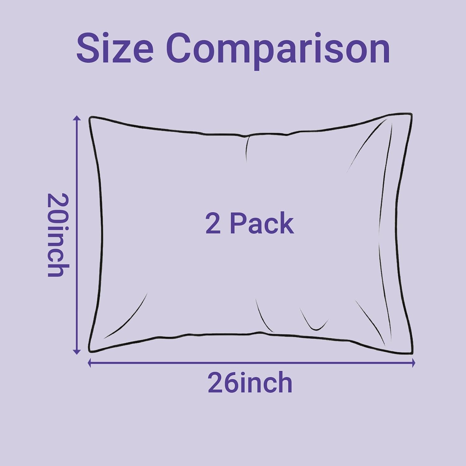 QJFabricCO Q&J Fabric Co. 2 Pack Satin Pillowcase Silk Like Pillow Cases 20x26 inch White Cooling Pillow Cases with Envelope Closure for Ha…