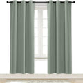 NICETOWN Blackout Curtain Window Drape Panel Noise Reducing Solid Grommet Top Blackout Room Darkening Curtain/Drape for Kid's Room (Sage…