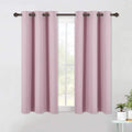 NICETOWN Blackout Draperies Curtains for Girls Room, Nursery Essential Thermal Insulated Grommet Top Blackout Panels (Baby Pink=Lavender…