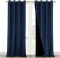 Nicetown 100% Blackout Curtains 108 inches Long, Noise Reduction Window Treatment Curtains, Thermal Insulated Energy Smart Drapes and Drape…