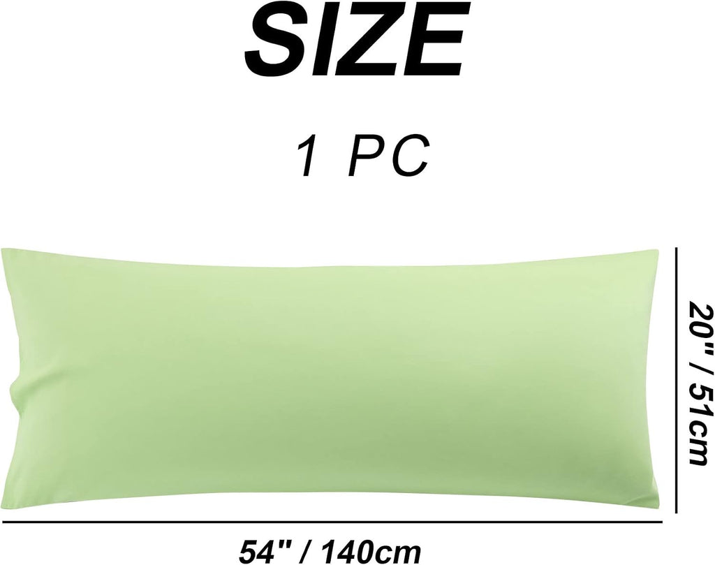 uxcell 100% Microfiber Body Pillow Cover | 1800 Thread Count Pillowcase | Soft Pillow Case with Envelope Closure | 90 GSM Ployester | No Wr…
