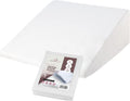 CirclesHome Wedge Pillow Cover 100% Cotton, Zippered Wedge Pillow Case Protector, Soft, Hypoallergenic & Breathable - White, (24Wx25Lx12) 1…