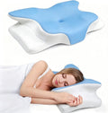 WKEFF Cooling Neck Support Pillow, Adjustable Cervical Memory Foam for, Odorless Ergonomic Orthopedic Bed Pillows for Side Back Sto…