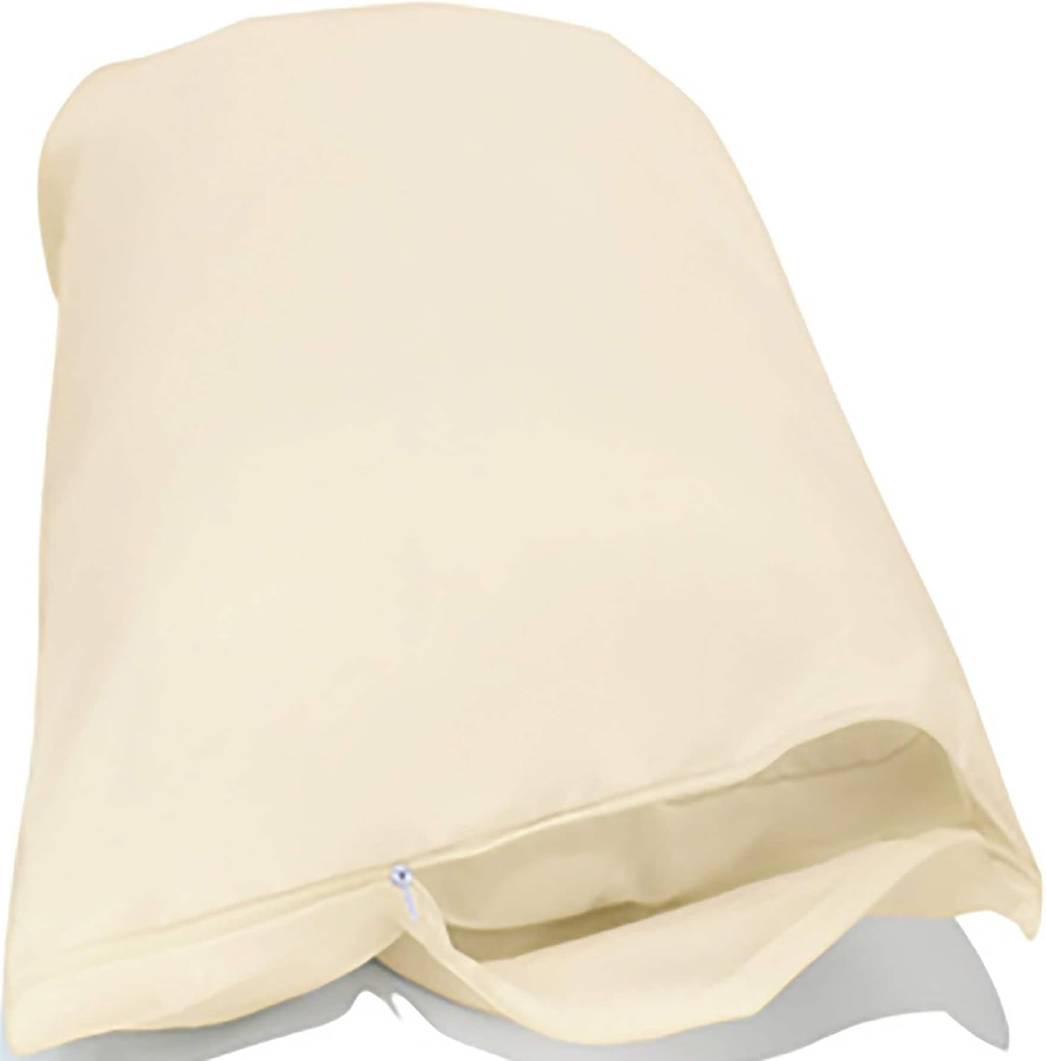 NationalAllergy National Allergy 100% Organic Cotton Pillow Protectors with Zipper Queen Size - Set of 2 - GOTS Certified - Natural Hypoall…