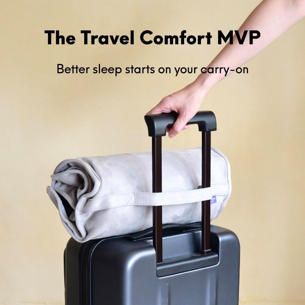 Cushion Lab Travel Deep Sleep Pillow – Compact Memory Foam Neck Pillow for Sleeping, Portable Pillow for Hotels, Camping, Side & Back…