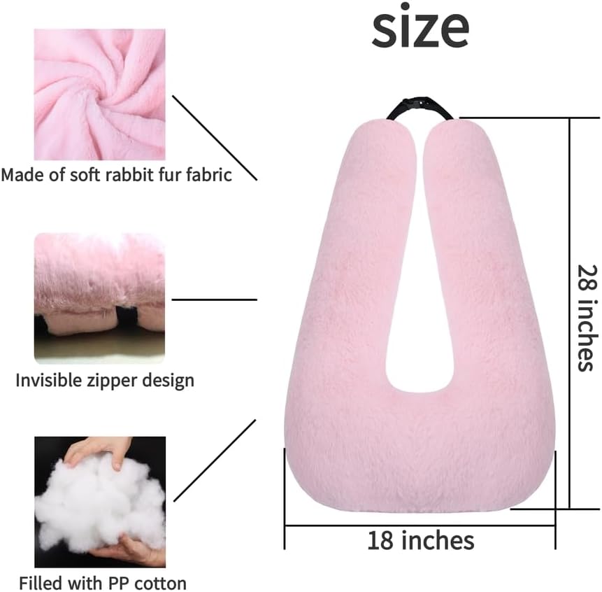 FHSGGP Travel Pillow Cushion for The Back Seat of Car Car Pillow for Kids A Sleeping Artifact Suitable for Long-Distance Travel of Adults…